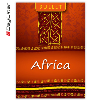 Keménytáblás notesz pontozott vonalozással Colors A5 Bullet, fehér lapokkal Africa Dayliner 2027.