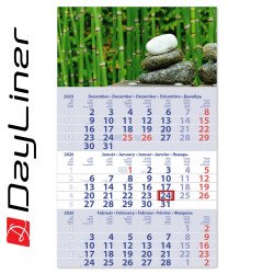 Speditőr naptár 1 tömb, 3 hónap Primus Club 300 × 480 mm, fehér lapokkal Hangulat Dayliner 2027. Speditőr falinaptár Dayliner