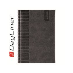 Tárgyalási napló Tucson B5 napló, fehér lapokkal fekete Dayliner 2026. Napló Dayliner