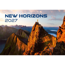 Falinaptár képes 450 × 315 mm, fehér lapokkal New Horizons Dayliner 2027. Falinaptár Dayliner