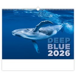 Falinaptár képes 315 × 450 mm Deep Blue Dayliner 2027. Naptár Dayliner