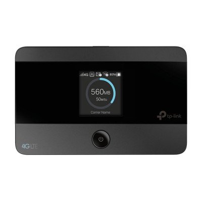 Router TP-LINK M7350 WIFI hordozható (HOTSPOT, 150 Mbps, Dualband, 3G/4G LTE + SIM+microSD aljzat) fekete