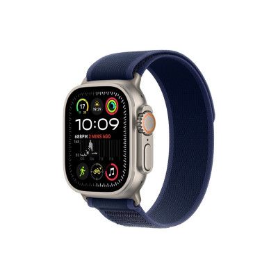 Okosóra APPLE Watch Ultra2 v2 Cellular 49mm Natural titanium Case with Blue Trail Loop - S/M