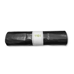 Szemeteszsák 110 liter 90 x 135 cm 25 mikron 10 db/tekercs fekete Szemeteszsák Egyéb