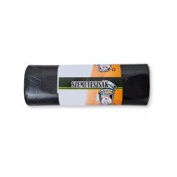 Szemeteszsák 25 liter 50 x 55 cm 12 mikron 10 db/tekercs fekete Szemeteszsák Egyéb
