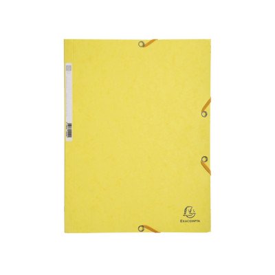 Gumis mappa karton  prespán A/4 Exacompta citromsárga