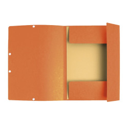 Gumis mappa karton  prespán A/4 Exacompta narancssárga Gumis mappa Exacompta