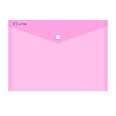 Irattartó tasak A4, PP patentos Bluering® transzparens pink