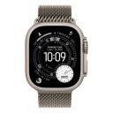 Okosóra Apple Watch Ultra 3 Cellular 49mm Natural Titanium Case with Natural Titanium Milanese Loop - Medium