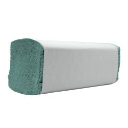 Kéztörlő 1 rétegű V hajtogatású 250 lap/csomag lapméret: 21 x 25 cm Bluering® zöld Papírtörlők Bluering