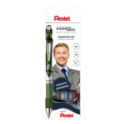 Rollertoll zselés 0.7mm, Pentel EnerGel BL77-4, írásszín fekete, sötétkék, burgundi, sötétzöld Rollertoll PENTEL
