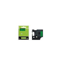 Feliratozógép szalag kompatibilis Dymo S0720740/40919 9mmx7m ECO fekete/zöld Nyomtató és feliratozó gép, kellékek Eco