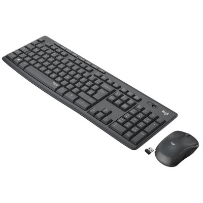 Billentyűzet+egér vezeték nélküli Silent HUN fehér Logitech MK295