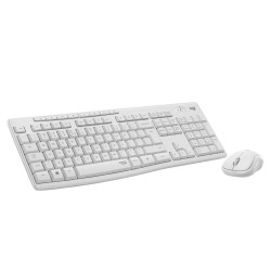 Billentyűzet+egér vezeték nélküli Silent HUN fehér Logitech MK295 Billentyűzet + Egér Logitech