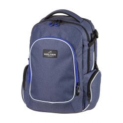 Iskolatáska ergonómiai, tinédzser fiús Grid Navy by Walker Gyermektáska, tornazsák Schneiders