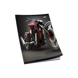 Füzet A4, 40lap, sima 80g. Connect Matt + UV lakk borító, Iskolai füzet Connect