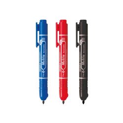 Alkoholos marker 1,3 mm, nyomógombos, Zebra Mckie Retractable írásszín kék Permanent marker Zebra