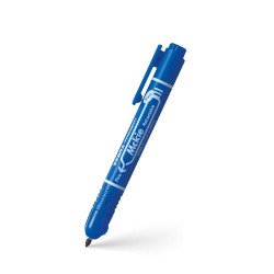 Alkoholos marker 1,3 mm, nyomógombos, Zebra Mckie Retractable írásszín kék Permanent marker Zebra