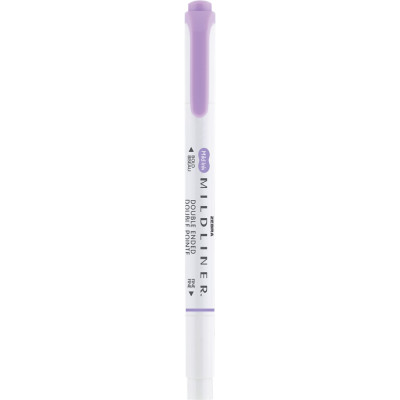 Ecsettol kétvégű Zebra Mildliner Cool & Refined, lila