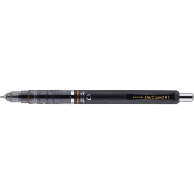 Nyomósirón 0,5 mm, Zebra DelGuard, fekete