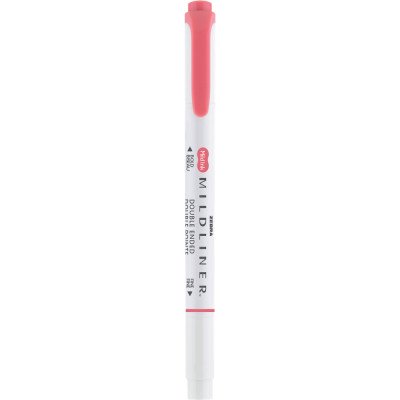 Szövegkiemelő 1,0/3,5 mm, kétvégű Zebra Mildliner Cool & Refined piros