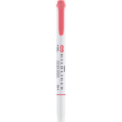 Szövegkiemelő 1,0/3,5 mm, kétvégű Zebra Mildliner Cool & Refined piros Szövegkiemelő Zebra
