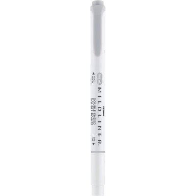 Szövegkiemelő 1,0/3,5 mm, kétvégű Zebra Mildliner Cool & Refined szürke