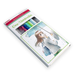 Írószer készlet, Zebra Manga Set, One Umbrella, 5 darabos
