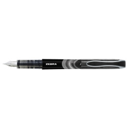 Töltőtoll 0,6 mm, Zebra Fountain pen, fekete
