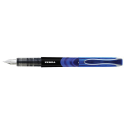 Töltőtoll 0,6 mm, Zebra Fountain pen, kék Töltőtoll, patron Zebra
