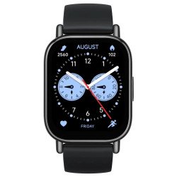 Okosóra XIAOMI Redmi Watch 5 Lite (beépített GPS, gumírozott szíj, aktivitásmérő, pulzusmérő, vízálló, 5ATM) fekete Okosóra REDMI