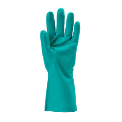 Gumikesztyű nitril vegyszerálló L_Coverguard zöld