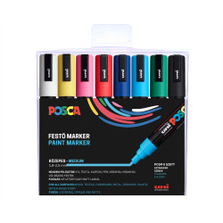 Dekormarker 1,8-2,5mm, Uni Posca PC-5M 8 db-os Manga készlet