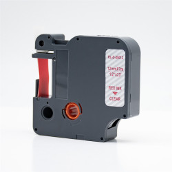 Feliratozógép szalag kompatibilis Dymo D1 S0720520/45012 12mmx7m ECO piros/víztiszta Nyomtató és feliratozó gép, kellékek Eco