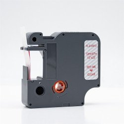 Feliratozógép szalag kompatibilis Dymo D1 S0720520/45012 12mmx7m ECO piros/víztiszta Nyomtató és feliratozó gép, kellékek Eco