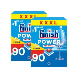 Mosogatógép tabletta 2 x 90 db/doboz Finish Power Essential Lemon Gépi mosogatás Finish