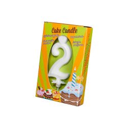 Számgyertya csomagolt 2 fehér Egyéb termékek Egyéb