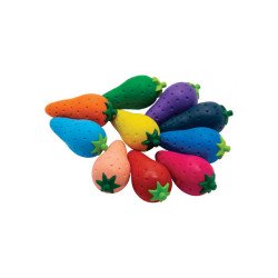 Zsírkréta készlet, eper alakú Connect, 12 klf. szín Kréta Connect