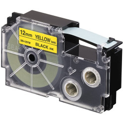 Feliratozógép szalag XR-12YW1 12mmx8m Casio sárga/fekete Nyomtató és feliratozó gép, kellékek Casio