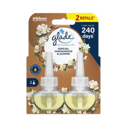 Légfrissítő elektromos utántöltő 2x20 ml Glade® Sensual Szantálfa és Jázmin Légfrissítő Glade