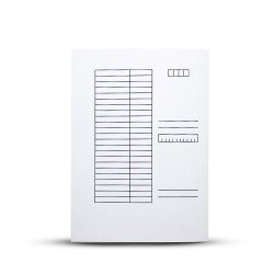 Iratgyűjtő, pólyás dosszié A4, 230g. karton táblázatos noname fehér Pólyás dosszié Egyéb