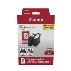 Canon PG585XL/CL586XL tintapatron multipack + fotópapír ORIGINAL Tintapatron original Canon