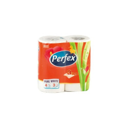 Toalettpapír 3 rétegű kistekercses 84 lap/tekercs 4 tekercs/csomag Boni Perfex Toalettpapírok Perfex