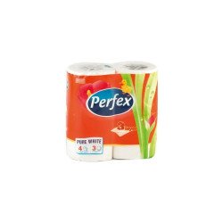 Toalettpapír 3 rétegű kistekercses 84 lap/tekercs 4 tekercs/csomag Boni Perfex Toalettpapírok Perfex