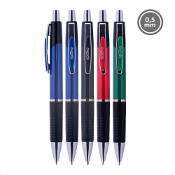 Golyóstoll nyomógombos Spoko, vegyes testszín, írásszín kék Golyóstoll Spoko