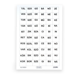 Betűkártya, szókártya készlet Iskolai készségfejlesztő Civis