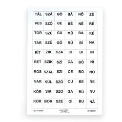 Betűkártya, szókártya készlet Iskolai készségfejlesztő Civis