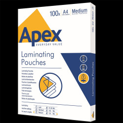 Lamináló fólia A4, 125mic. 100 db/doboz, Apex Medium Kötészeti kellék Apex