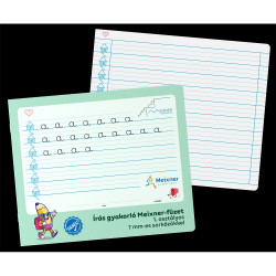 Füzet iskolai, 32lap, írás gyakorló 1.osztályos fekvő Süni Meixner