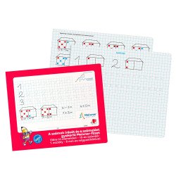 Füzet iskolai, 32lap, szám gyakorló előírt 1.osztályos fekvő Süni Meixner Tűzött füzet Ico